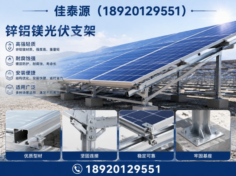 河东区锌铝镁光伏支架展示图